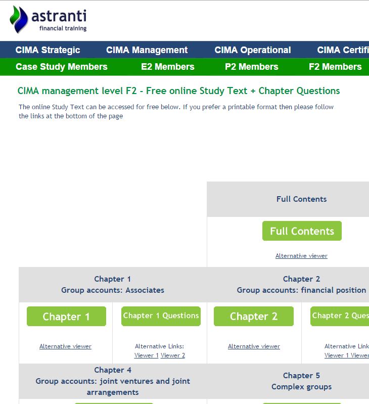 My CIMA F2 Study&nbsp;Plan
